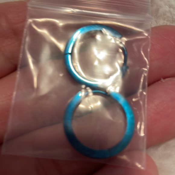 Set of 6 large multicoloured hoop earrings from Morotole NIB - Picture 6 of 9